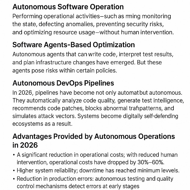 SOFTWARE OPERATIONS BECOMING AUTONOMOUS IN 2026